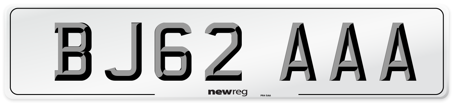 BJ62 AAA Number Plate from New Reg